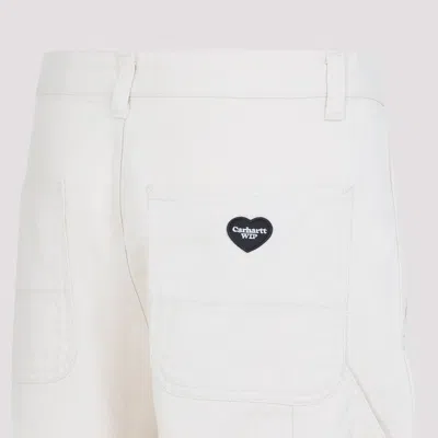 Carhartt Wide Leg Cotton Trousers With Side Pockets