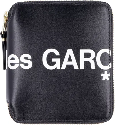 Comme Des Garçons Huge Logo Vertical Zip Around Wallet