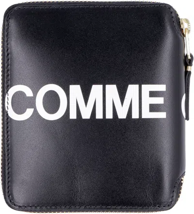 Comme Des Garçons Huge Logo Vertical Zip Around Wallet