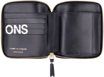 Comme Des Garçons Huge Logo Vertical Zip Around Wallet