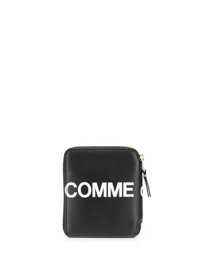 Comme Des Garçons Huge Logo Vertical Zip Around Wallet