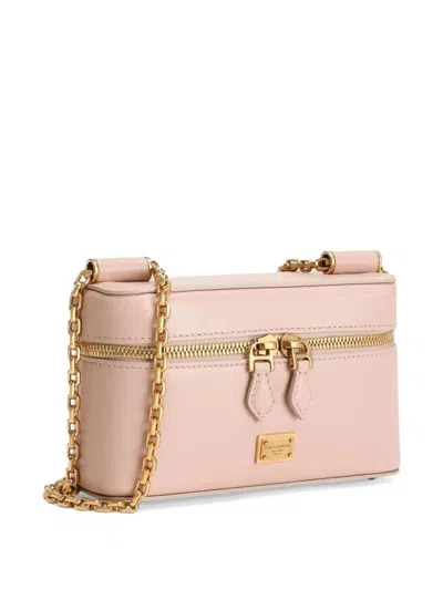 Dolce & Gabbana Sicily Cube Leather Vanity Crossbody Bag
