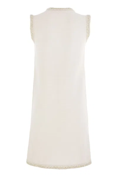 Fabiana Filippi Knitted Mini Dress With Sequin Edging
