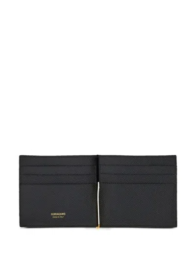Ferragamo Micro Gancio Leather Bifold Wallet