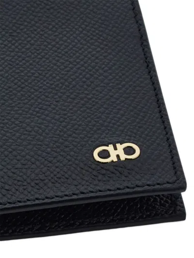Ferragamo Micro Gancio Leather Bifold Wallet