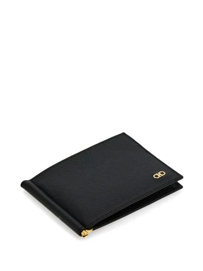 Ferragamo Micro Gancio Leather Bifold Wallet
