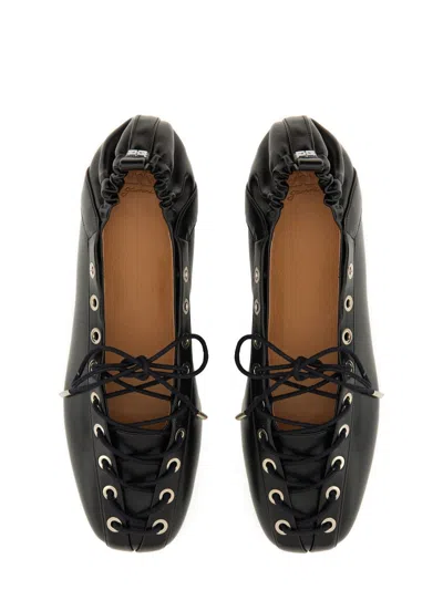 Ganni Women Oleatex Ballerina Flats