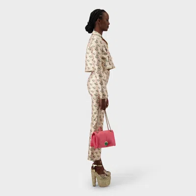 Giambattista Valli Floral-jacquard Cropped Flared Trousers