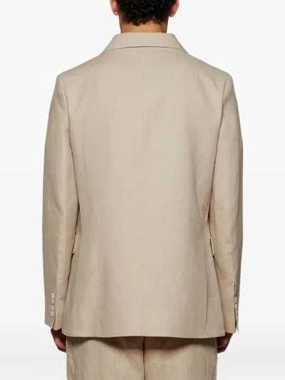 Bode Linen Double-breasted Blazer