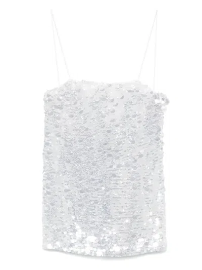 Retroféte Avanyah Embellished Knit Mini Dress In White