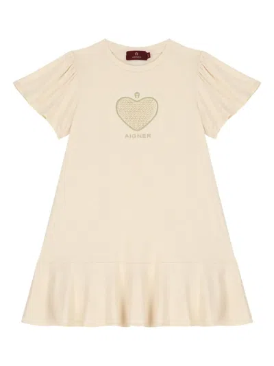Aigner Heart-detail Short-sleeve Dress