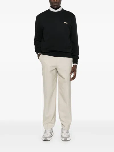 Apc A.p.c. Amir Cotton Crew-neck Sweater