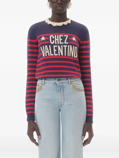 Valentino Women's Cotton Jersey | Size Small | 7b3kc67d9ke Color Bp3 In Multi