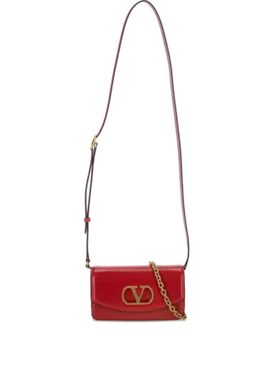 Valentino Garavani Red Leather Crossbody Bag