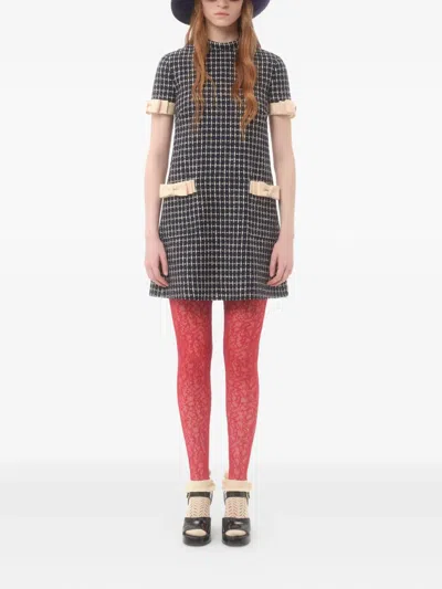 Valentino Boucle' Short Dress In Multi