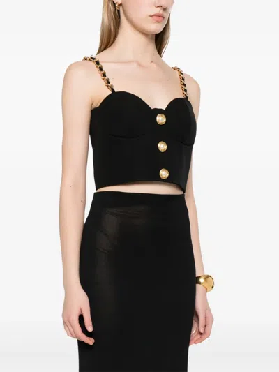 Balmain Plain Top With Chain Straps