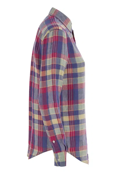 Polo Ralph Lauren Calssic-fit Linen Plaid Shirt