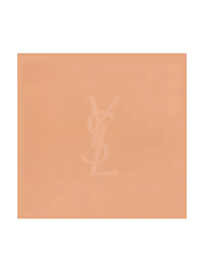 Saint Laurent Cassandre Square Scarf In Semi-sheer Silk Charmeuse