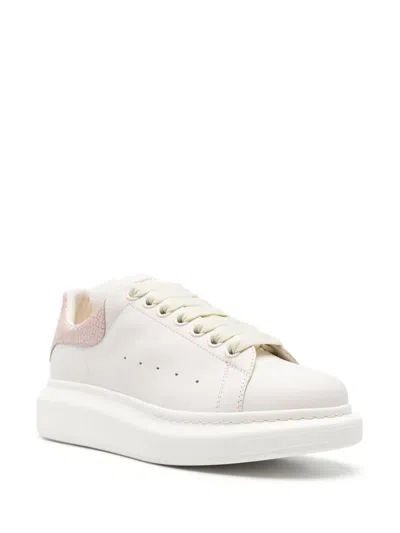 Shop Alexander Mcqueen Oversize Leather Sneakers