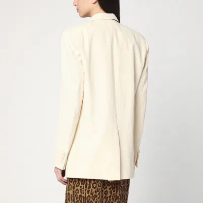 Stella Mccartney Ivory Viscose Blend Blazer