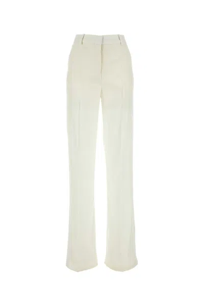 Stella Mccartney Stella Mc Cartney White Viscose Wide Leg Pant