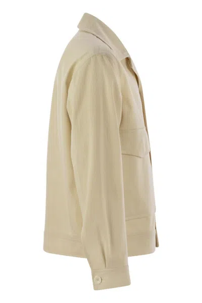 Tagliatore Men's Stretch Cotton Blend Jacket