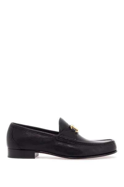 Valentino Garavani Vlogo Signature Buffalo Loafer 20mm Woman Black 40.5