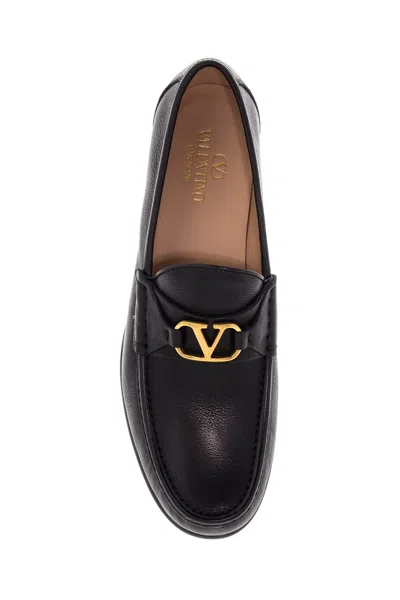 Valentino Garavani Vlogo Signature Buffalo Loafer 20mm Woman Black 40.5