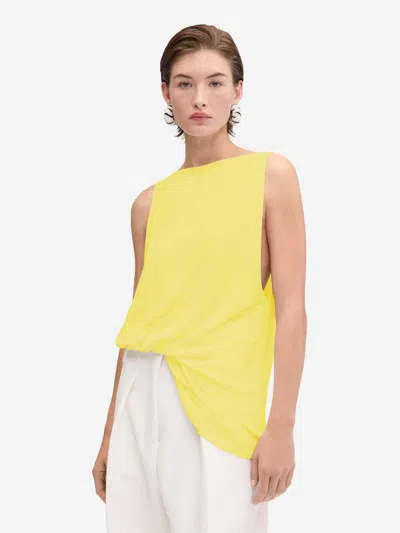Jacquemus Draped Sleeveless Asymmetric Lightweight Top