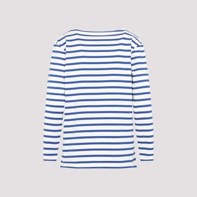 Valentino Long Sleeve Cotton T-shirt With Striped Pattern