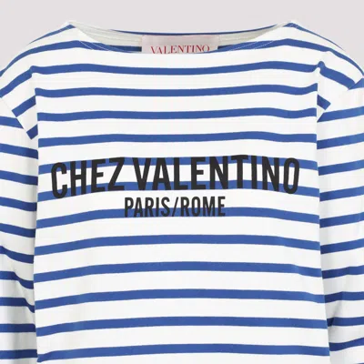 Shop Valentino Garavani Embroidered Cotton T-shirt
