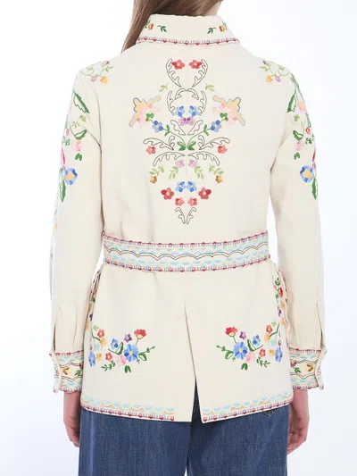 Valentino Embroidered Denim Jacket
