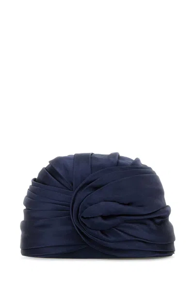 Valentino Twisted Satin Turban Finish
