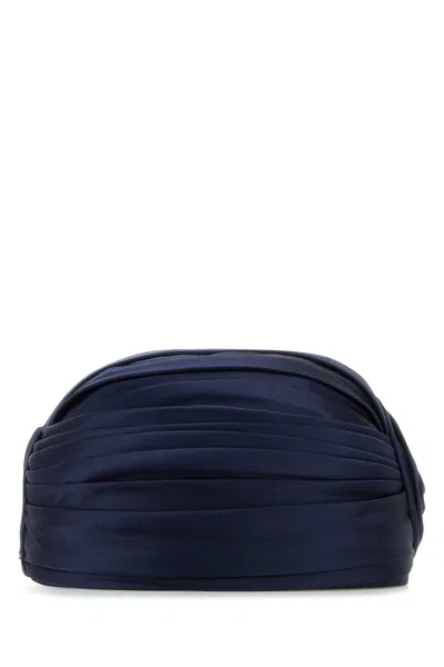 Valentino Twisted Satin Turban Finish
