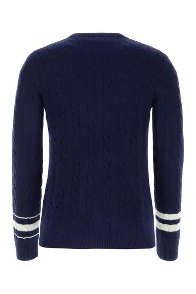 Valentino Garavani Navy Blue Wool Sweater