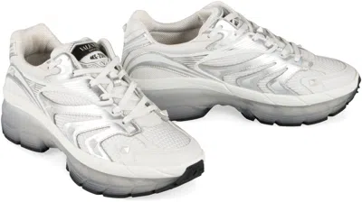 Valentino Garavani Two-tone Leather And Fabric Low-top Ms-2960 Sneakers