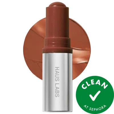 Haus Labs By Lady Gaga Color Fuse Longwear Hydrating Glassy Lip + Cheek Blush Balm Stick Glassy Cinnamon 0.18 Oz/5 G