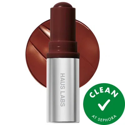 Haus Labs By Lady Gaga Color Fuse Longwear Hydrating Glassy Lip + Cheek Blush Balm Stick Glassy Clove 0.18 Oz/5 G