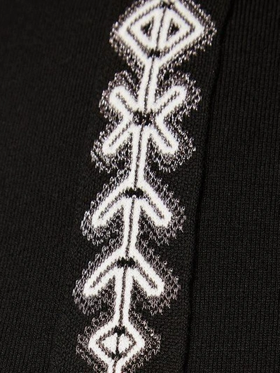 Shop Peter Pilotto Geometric Trim Knitted Top - Black
