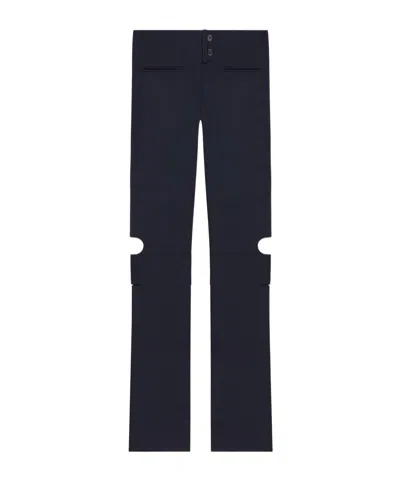 Courrèges Double-buckle Trousers In Black
