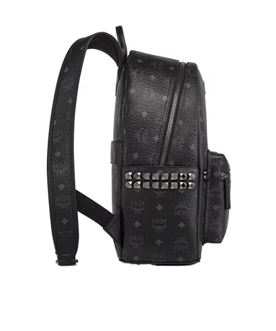 Mcm Stark Side Studs Backpack In Visetos