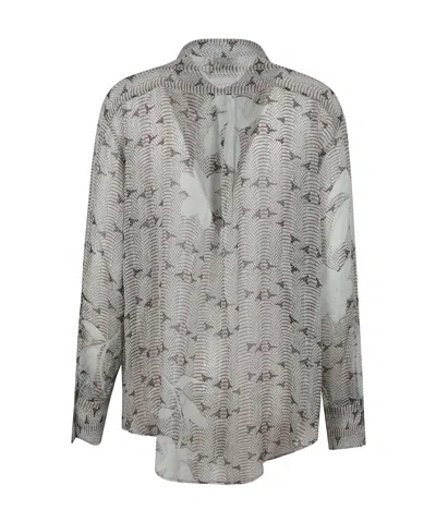 Forte Forte Silk Chiffon Shirt With Dune Lily Print