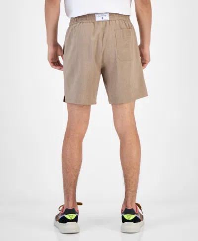 Guess Men's Solid Drawstring Swim Trunks In Neutral