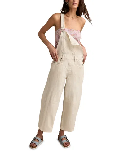 Lucky Brand Women's Barrel Overall In White