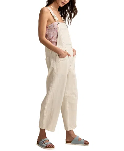 Lucky Brand Women's Barrel Overall In White