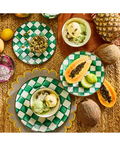 Mackenzie-childs Emerald Check Serving Platter