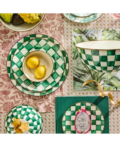 Mackenzie-childs Emerald Check Serving Platter