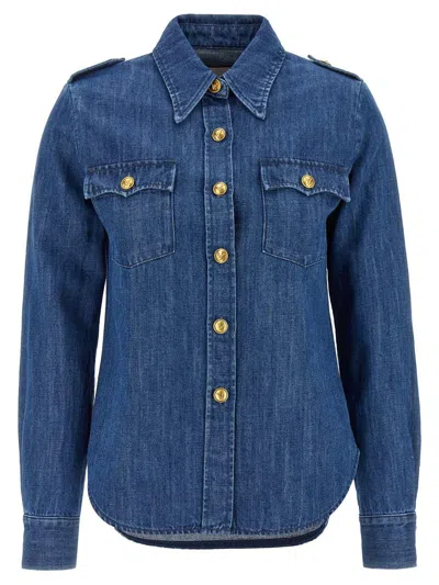 Valentino Casual Shirt With Chest Pockets And Epaulettes
