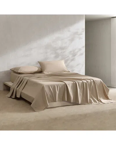 Calvin Klein 200 Thread Count Washed Percale Cotton Sheet Set