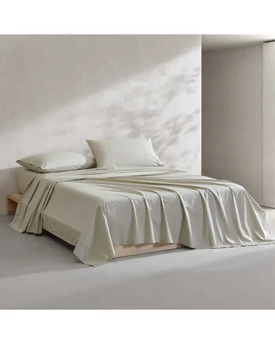 Calvin Klein 200 Thread Count Washed Percale Cotton Sheet Set